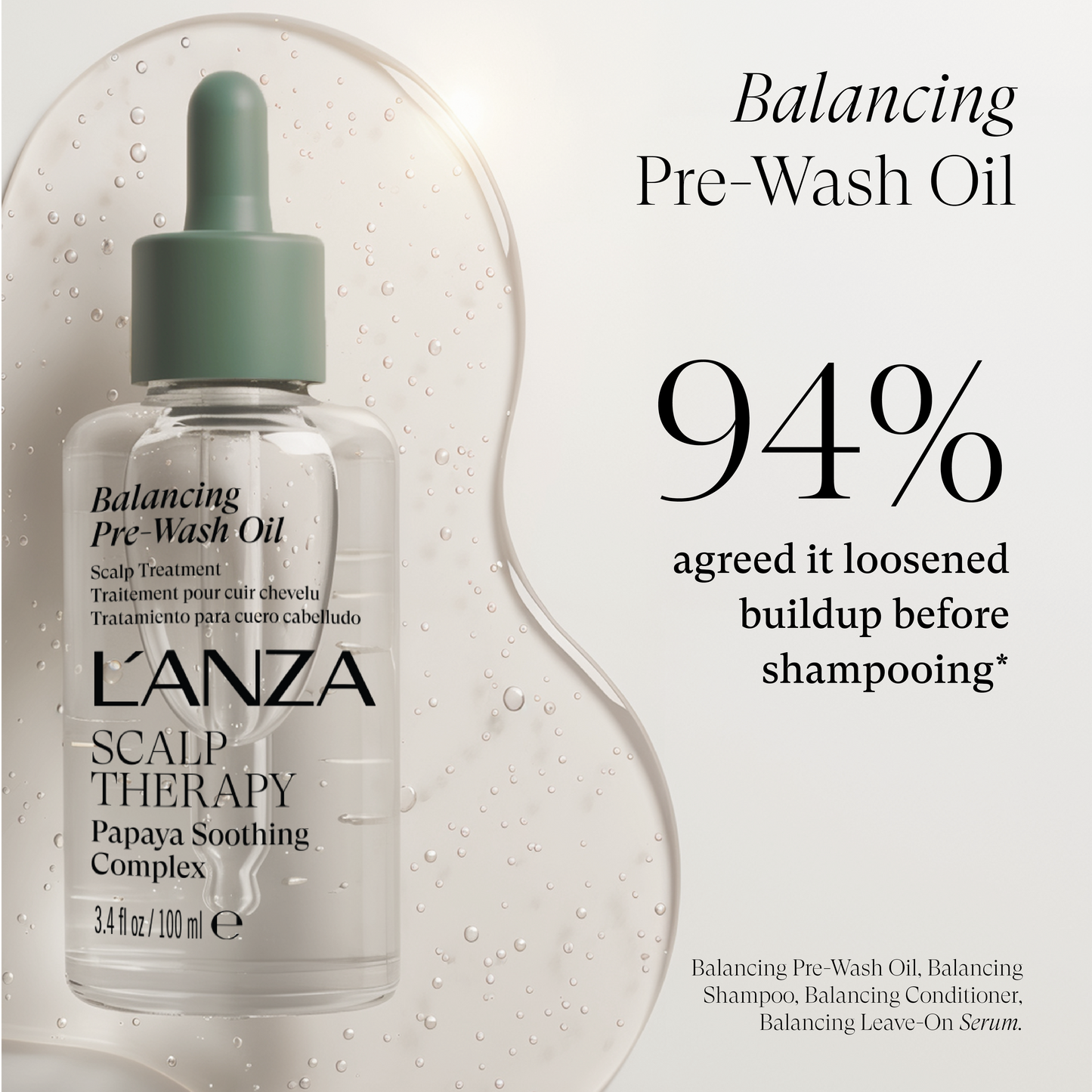 LNZ Scalp Therapy Balancing Pre-Wash Oil 3.4oz/100ml